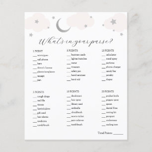 What's in Your Purse Baby Shower Game 