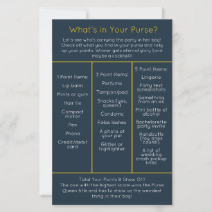 What's in Your Purse? Bachelorette Party Game