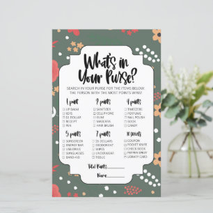 What's In Your Purse Bridal Shower Game