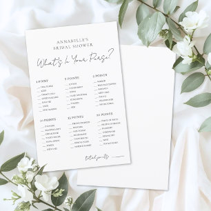 What's In Your Purse Bridal Shower Game