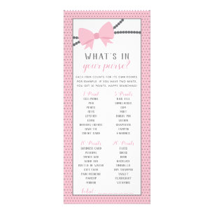 What's In Your Purse Game, Little Lady Rack Card