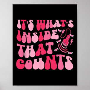 What's Inside That Counts Ultrasound Valentine Son Poster