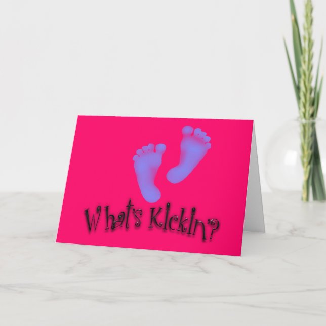 What's Kickin'? Maternity Cards (Front)