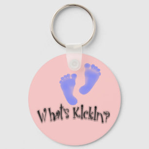 What's Kickin'? Maternity Design Keychain