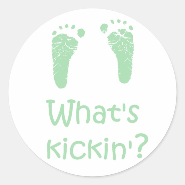 What's Kickin? stickers (Front)