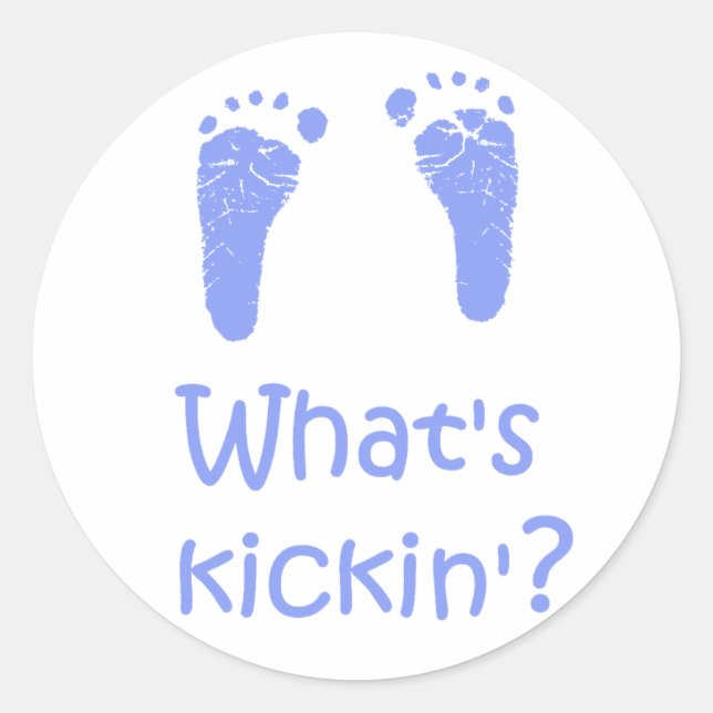 What's Kickin? stickers (Front)