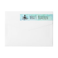 Whats Kracken Funny Nautical Pun | Return Address