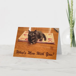 What's Mew With You? Greeting Card