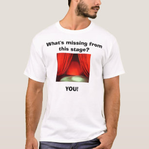 What's missing from this stage?  YOU w/KBP on back T-Shirt