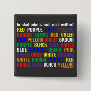 What's My Colour 2 Inch Square Button