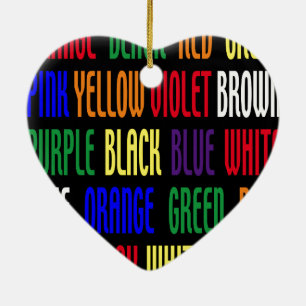 What's My Colour Ceramic Ornament