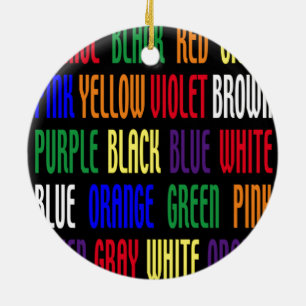 What's My Colour Ceramic Ornament