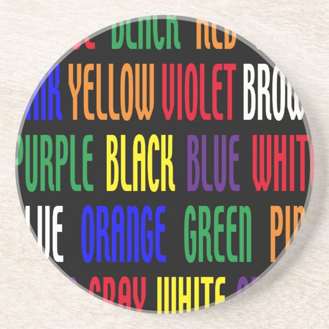 What's My Colour Coaster (Front)