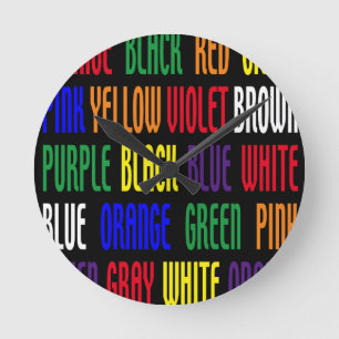 What's My Colour Round Clock