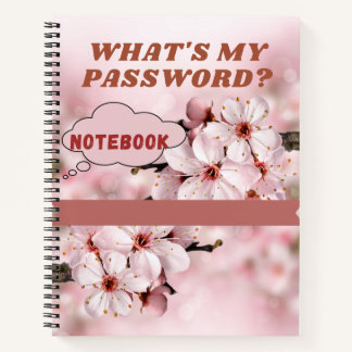 What's My Password? 8.5" x 11" Spiral Notebook