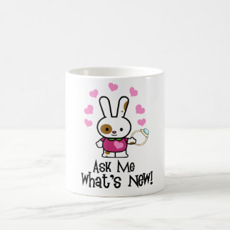What's New? CUTE Engagement Bunny Coffee Mug