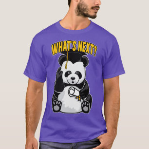 Whats Next Senior Graduation Funny Confused Panda T-Shirt