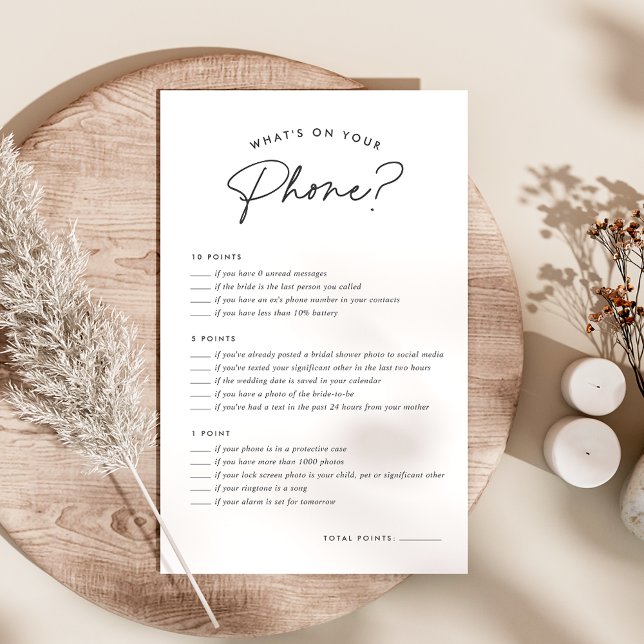 What's On Your Phone Bridal Shower Game (Creator Uploaded)