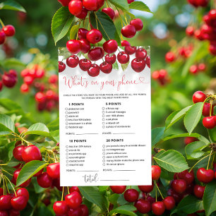 What's On Your Phone Bridal Shower Game