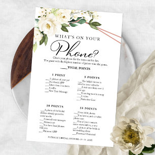 What's On Your Phone Greenery Geometric Floral Fl Flyer