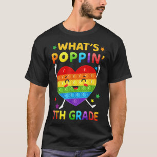 What's Poppin 7th Grade Back To school Pop It Kids T-Shirt