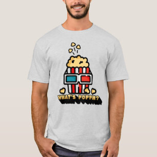 What's Poppin' Popcorn Pun T-Shirt