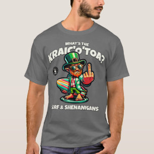 Whats the Craic Irish Surfing drôle design TShirt