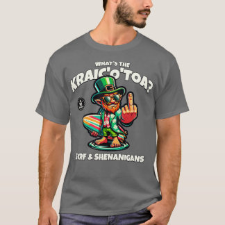 Whats the Craic Irish Surfing funny design TShirt