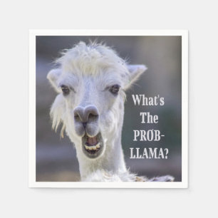 What's The Prob- Llama ? Cute Funny LLAMA Napkin