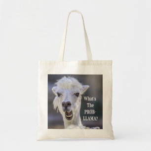 What's The Prob- Llama ? Cute Funny LLAMA Tote Bag