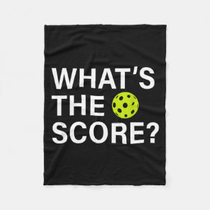 What's the score pickleball  fleece blanket