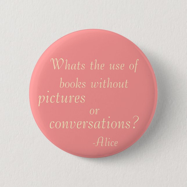 Whats the use of books 2 inch round button (Front)
