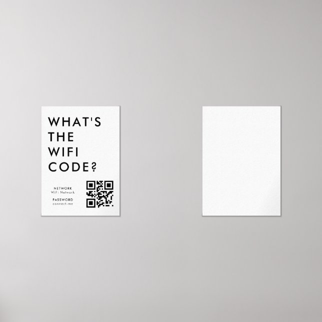 What's the WiFi Code? | QR Code Scan to Connect  (Recto)