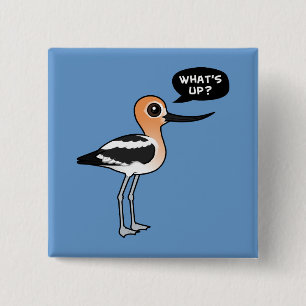 What's Up? 2 Inch Square Button
