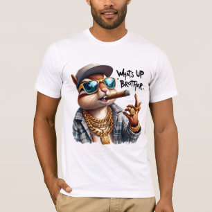 what's up brother Squirrel Smoking Cigar T-Shirt