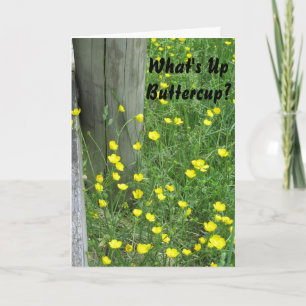 What's Up Buttercup-Been Missin You" Miss You Card