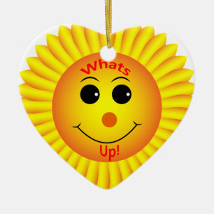 Whats Up ! Ceramic Ornament
