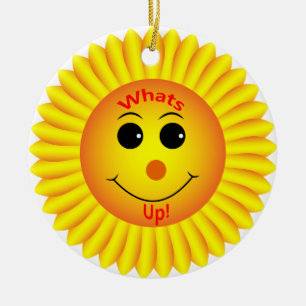 Whats Up ! Ceramic Ornament