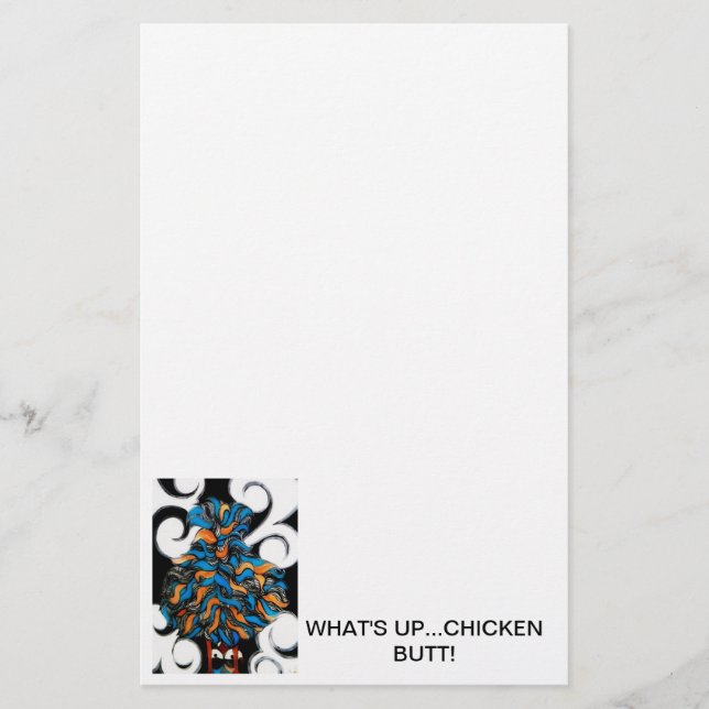 What's Up...Chicken Butt! Stationery (Front)