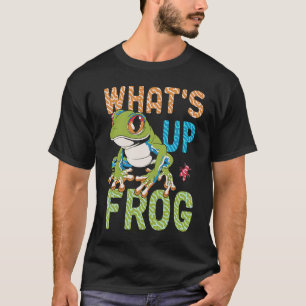 What's Up Frog Dog Dawg Slang Colourful Tree To T-Shirt