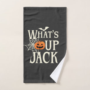 What's Up Jack Halloween Hand Towel