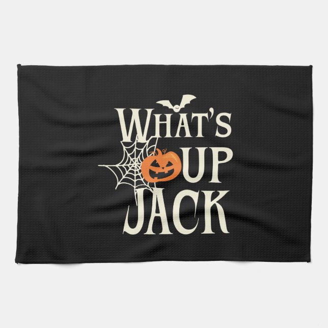 What's Up Jack Halloween Kitchen Towel (Horizontal)