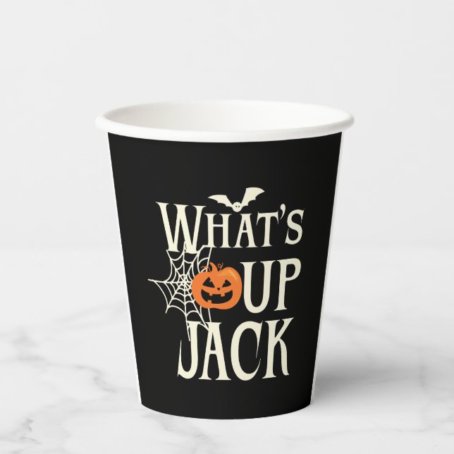 What's Up Jack Halloween Paper Cups (Front)