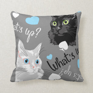 What's up? throw pillow