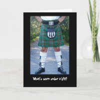 What's worn under a kilt?