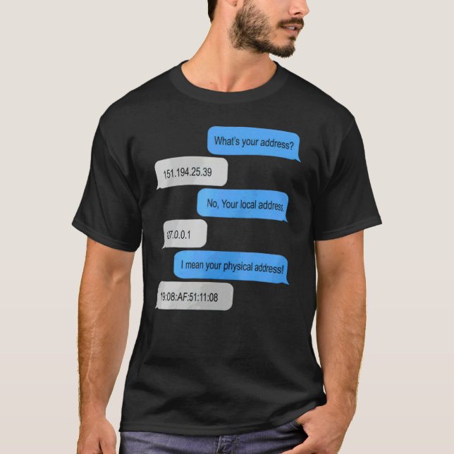 What's Your Address No Your Local Address  Convers T-Shirt (Front)