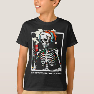 What's Your Emergency 911 Dispatcher Skeleton Chri T-Shirt