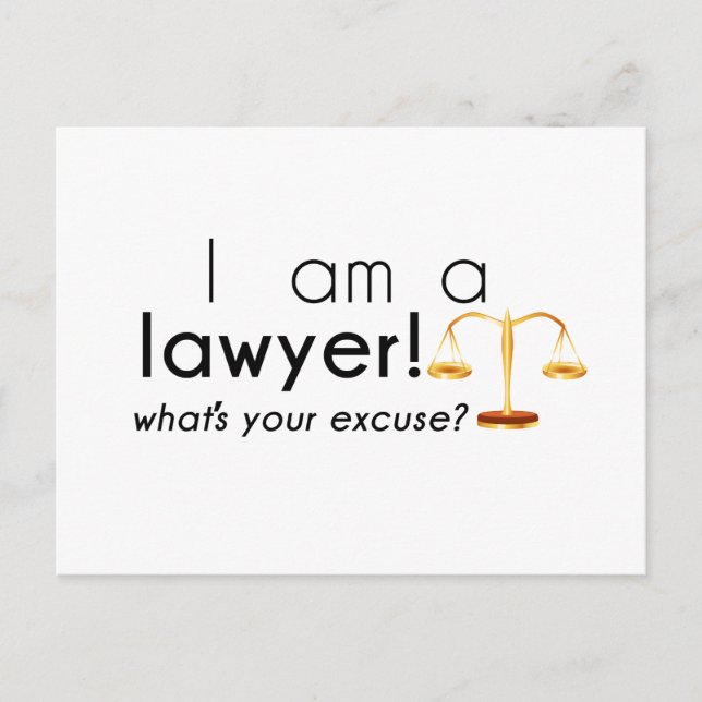 what's your excuse? postcard (Front)