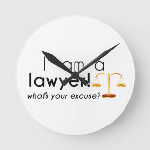 what's your excuse? round clock