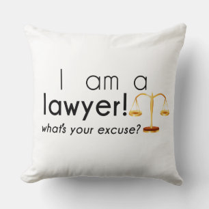 what's your excuse? throw pillow